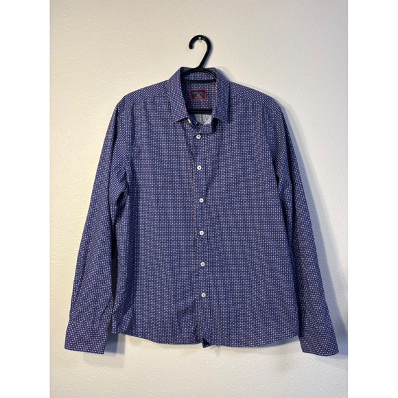 UNTUCKit Other - UNTUCKit Mens Slim Fit Blue Floral Long Sleeve Button Down Shirt Large 0186